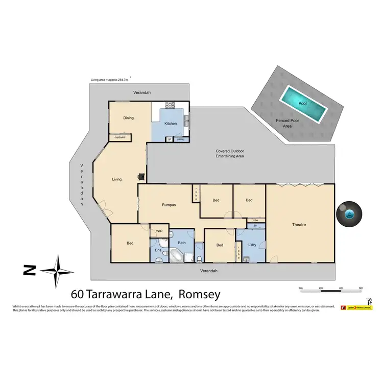 Floorplan of Homely house listing, 60 Tarrawarra Lane, Romsey VIC 3434