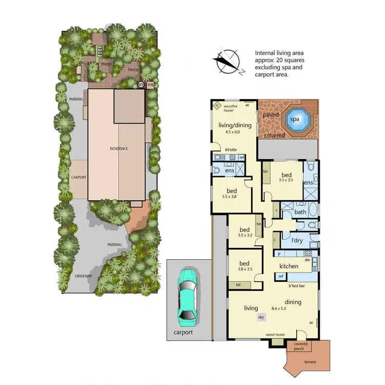 Floorplan of Homely house listing, 20 Alexandrina Road, Mount Martha VIC 3934