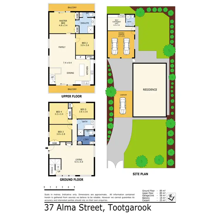 Floorplan of Homely house listing, 37 Alma Street, Tootgarook VIC 3941