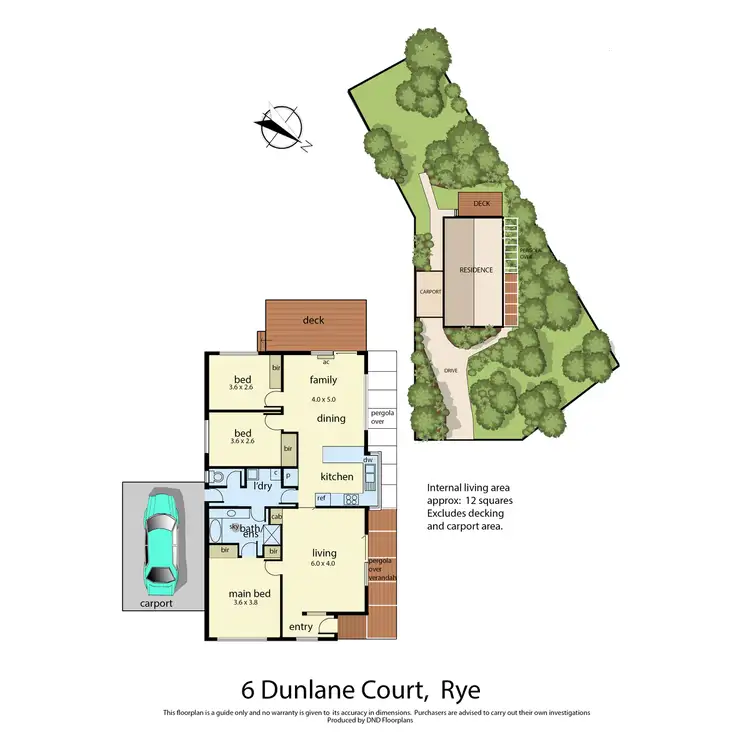 Floorplan of Homely house listing, 6 Dunlane Court, Rye VIC 3941