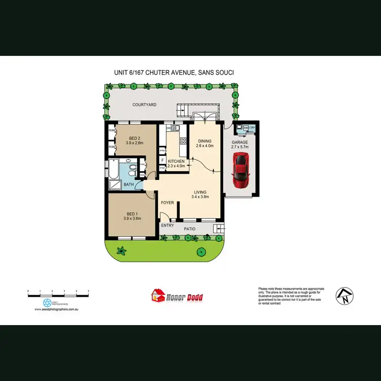Floorplan of Homely villa listing, 6/167-169 Chuter Avenue, Sans Souci NSW 2219