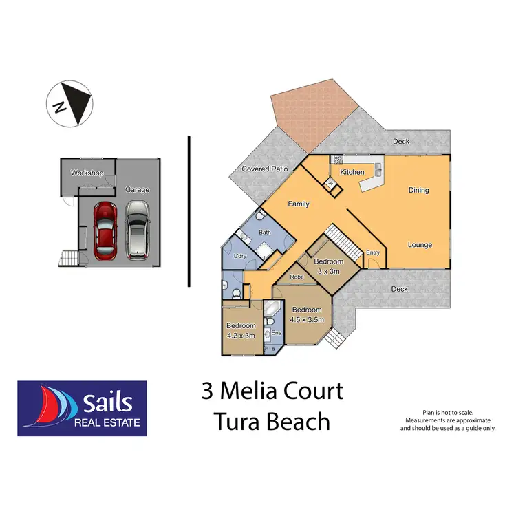 Floorplan of Homely house listing, 3 Melia Court, Tura Beach NSW 2548