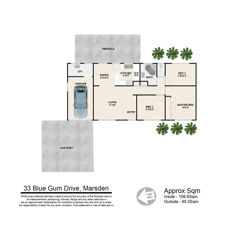 Floorplan of Homely house listing, 33 Bluegum Drive, Marsden QLD 4132