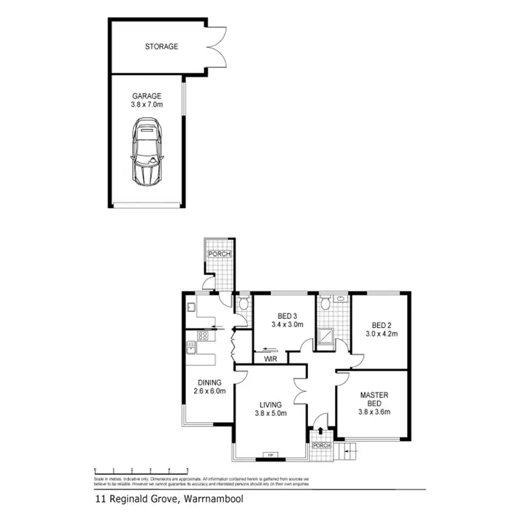 Floorplan of Homely house listing, 11 Reginald Grove, Warrnambool VIC 3280
