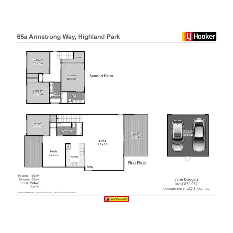 Floorplan of Homely semi-detached listing, 1/65 Armstrong Way, Highland Park QLD 4211