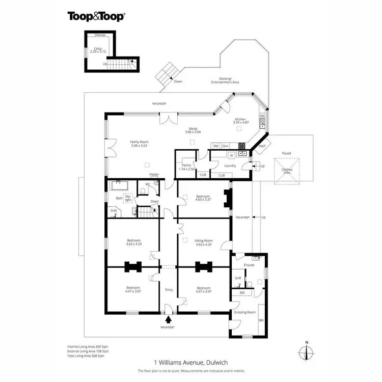 Floorplan of Homely house listing, 1 Williams Avenue, Dulwich SA 5065