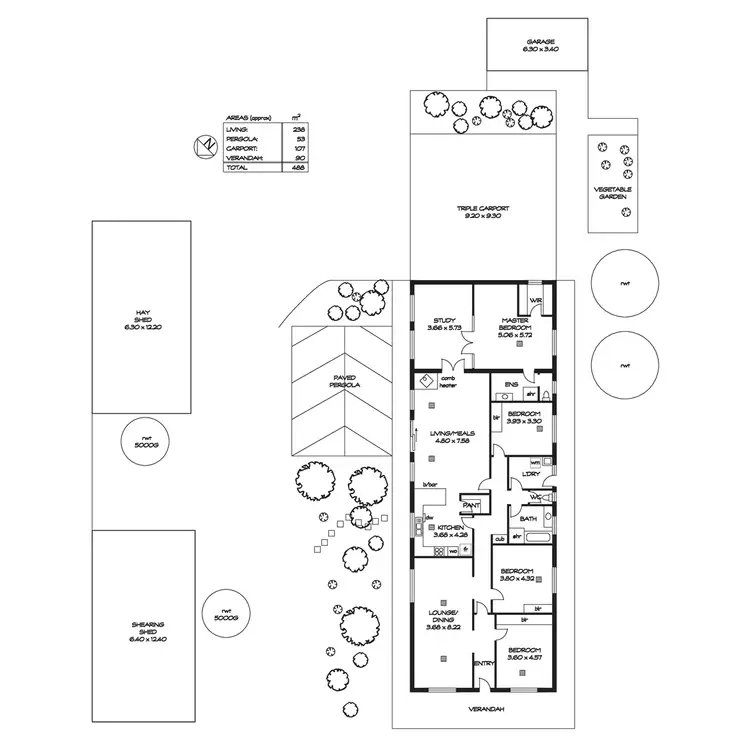 Floorplan of Homely rural property listing, 224 Sawpit Gully Road, Kanmantoo SA 5252