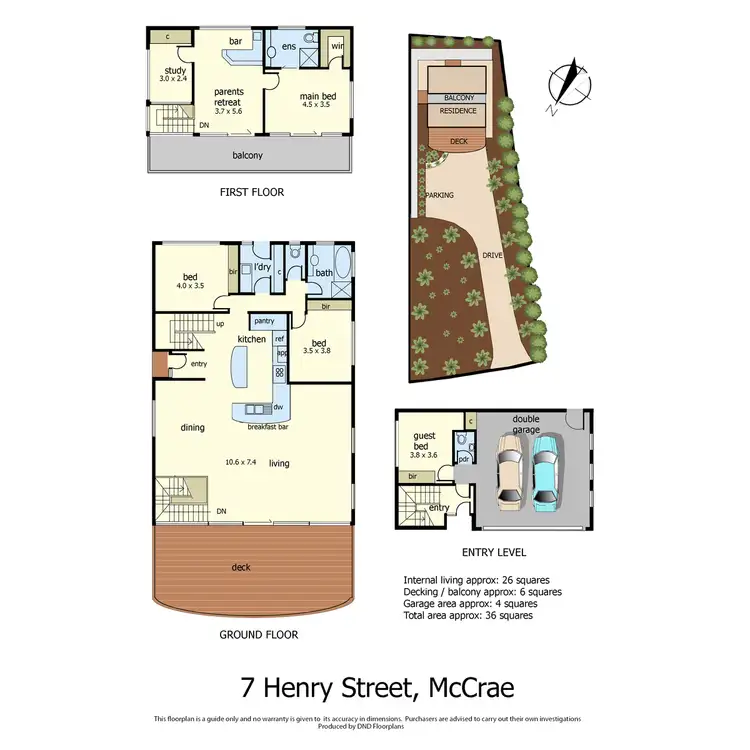 Floorplan of Homely house listing, 7 Henry Court, Mccrae VIC 3938