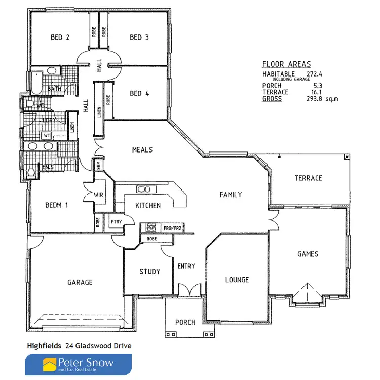 Floorplan of Homely house listing, 24 Gladswood Drive, Highfields QLD 4352