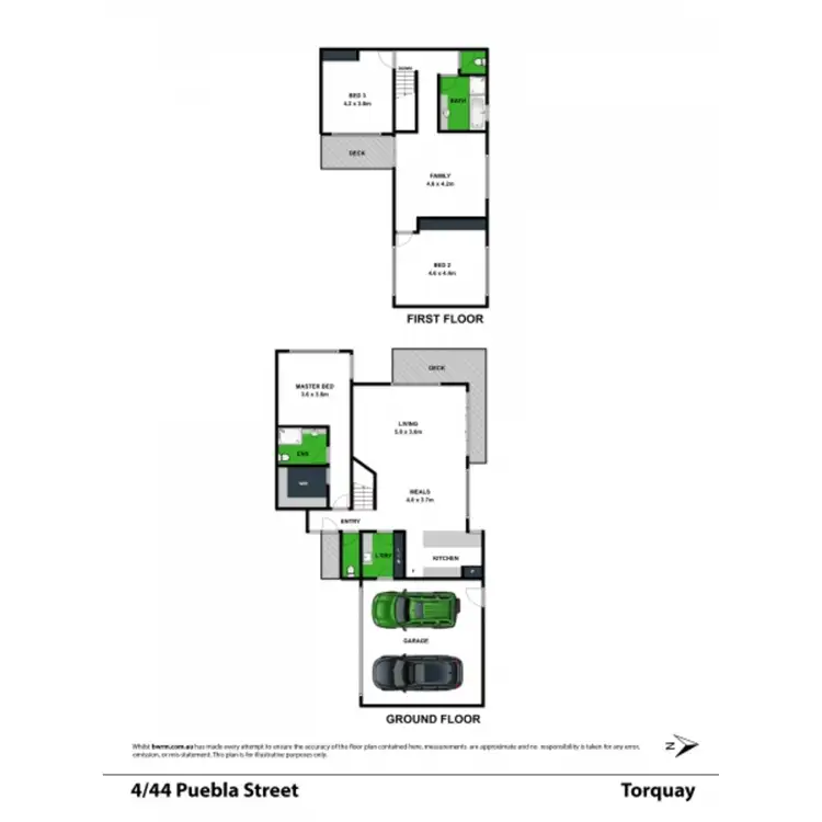 Floorplan of Homely townhouse listing, 4/44 Puebla Street, Torquay VIC 3228