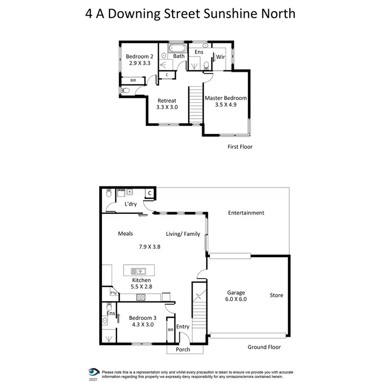 Floorplan of Homely house listing, 4a Downing Street, Sunshine North VIC 3020