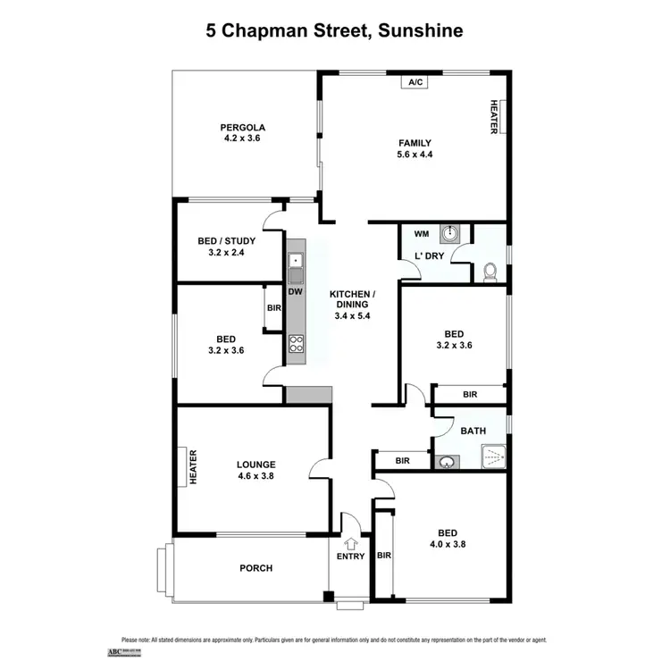 Floorplan of Homely house listing, 5 Chapman Street, Sunshine VIC 3020