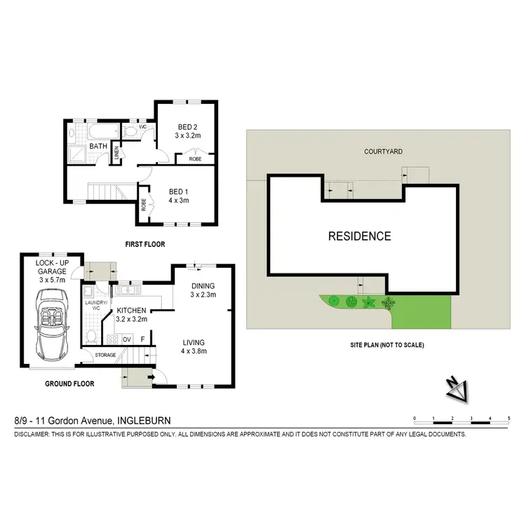 Floorplan of Homely townhouse listing, Unit 8/9-11 Gordon Avenue, Ingleburn NSW 2565
