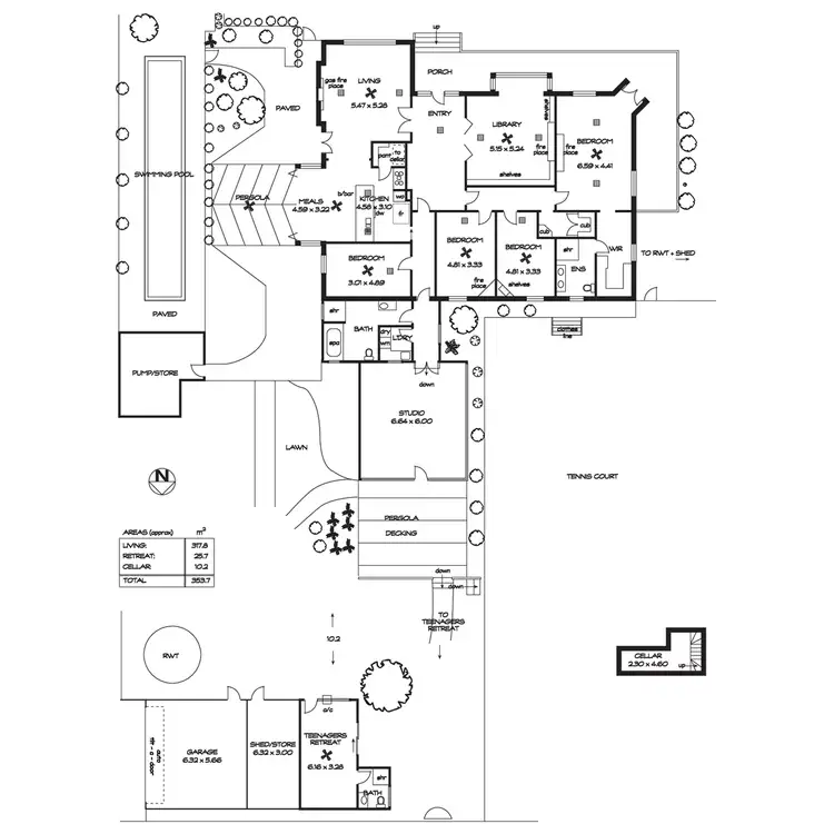 Floorplan of Homely house listing, 14 Ridge Avenue, Myrtle Bank SA 5064