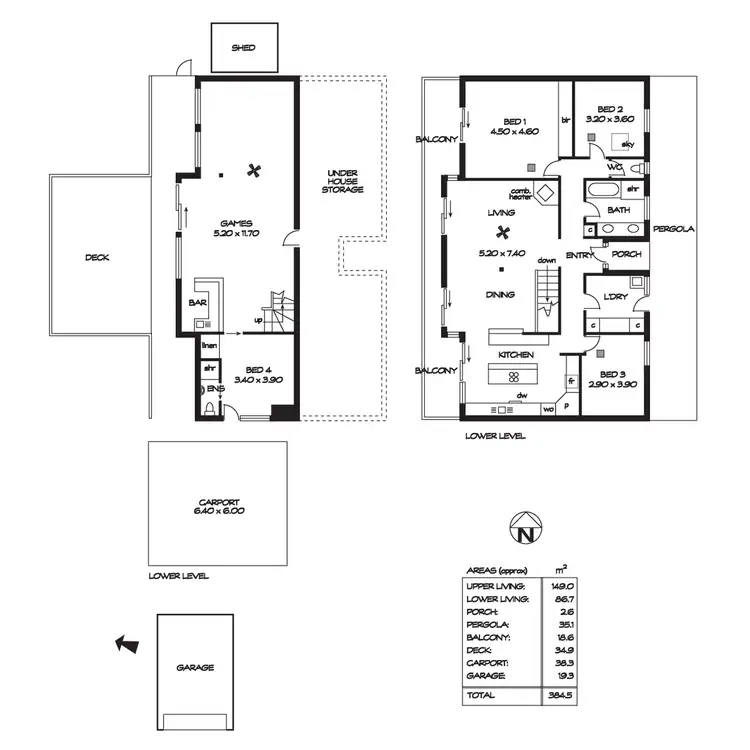 Floorplan of Homely house listing, 4 Heather Road, Stirling SA 5152