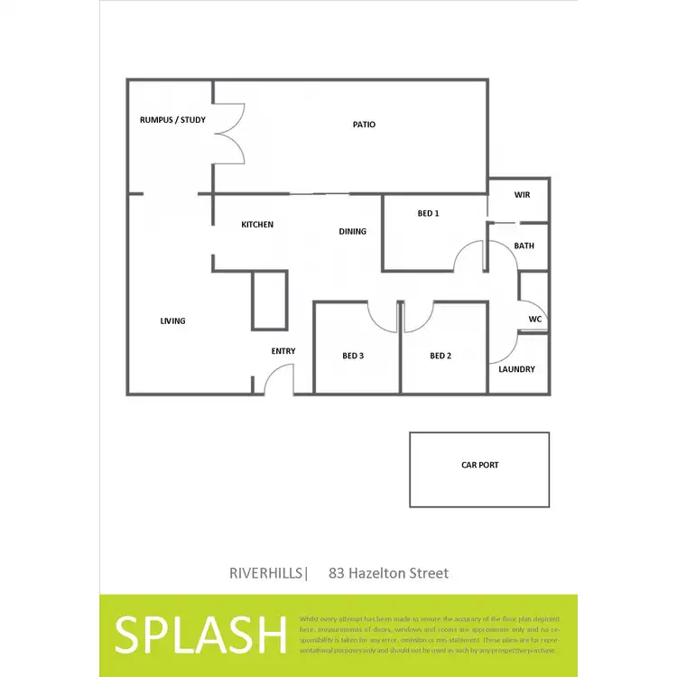 Floorplan of Homely house listing, 83 Hazelton Street, Riverhills QLD 4074