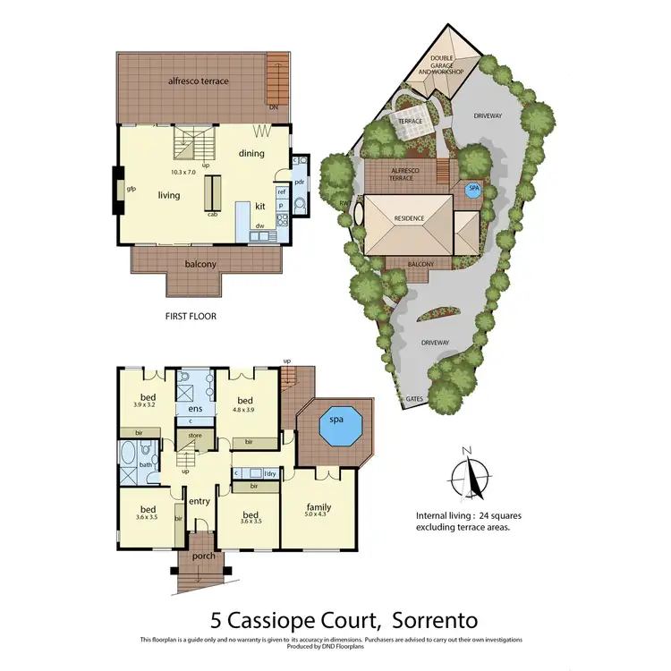 Floorplan of Homely house listing, 5 Cassiope Court, Sorrento VIC 3943