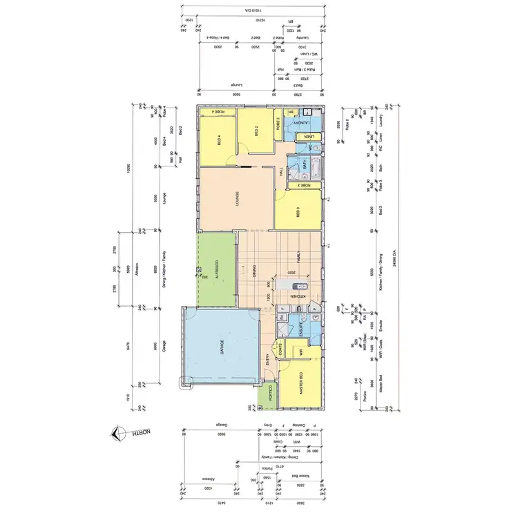 Floorplan of Homely house listing, 76 Woondella Boulevard, Sale VIC 3850