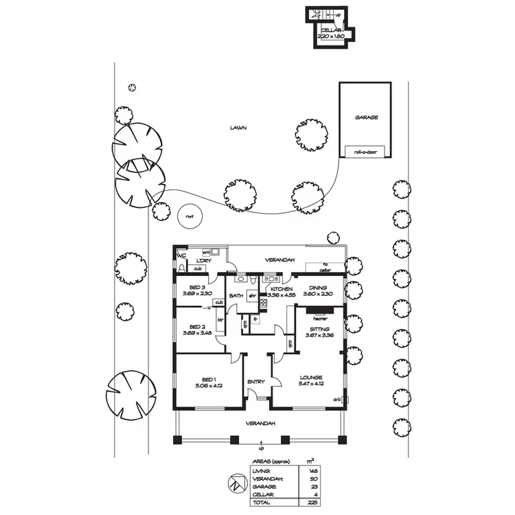 Floorplan of Homely house listing, 96 Fourth Avenue, Joslin SA 5070