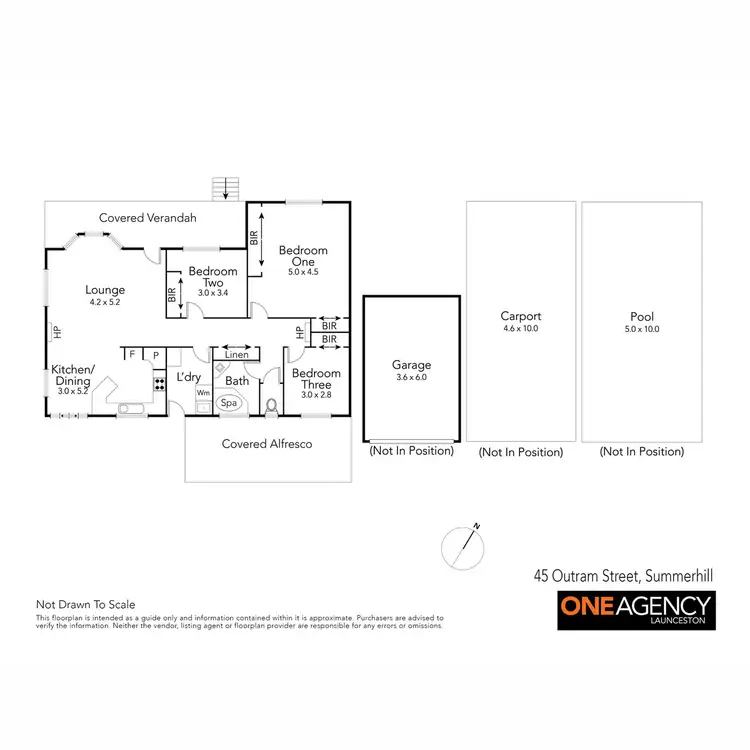Floorplan of Homely house listing, 45 Outram Street, Summerhill TAS 7250
