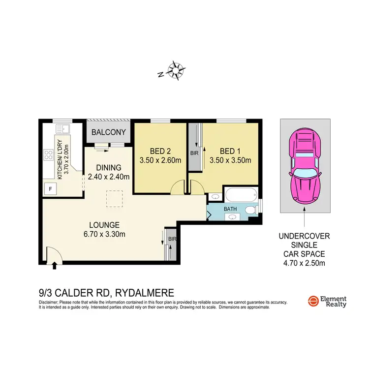 Floorplan of Homely unit listing, 9/3 Calder Road, Rydalmere NSW 2116