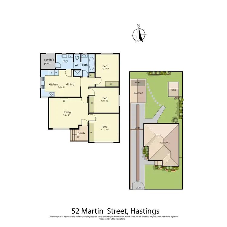 Floorplan of Homely house listing, 52 Martin Street, Hastings VIC 3915