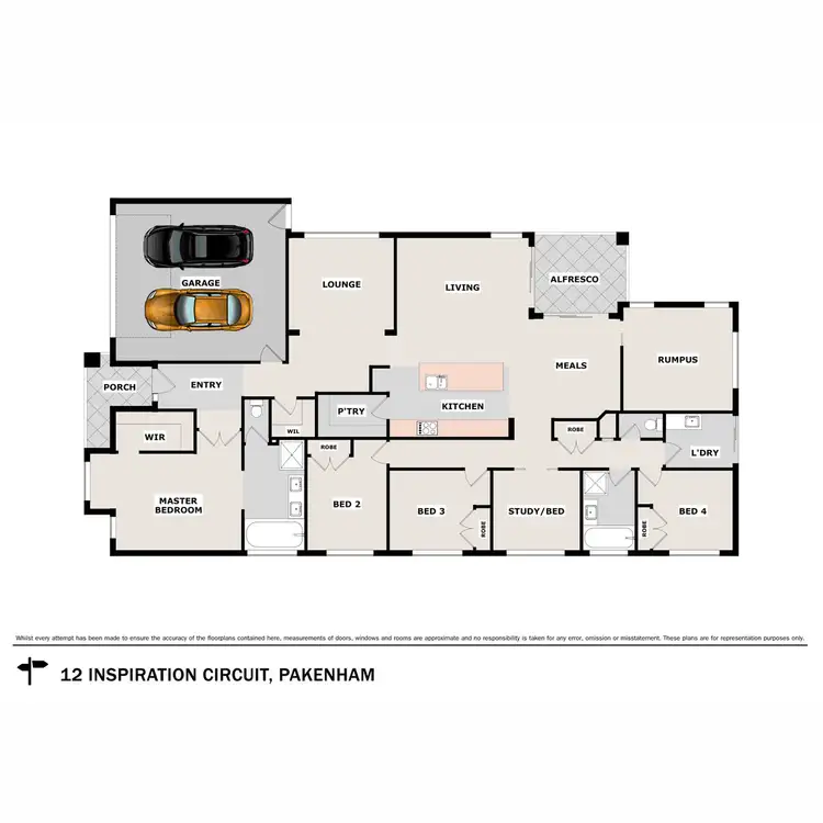 Floorplan of Homely house listing, 12 Inspiration Circuit, Pakenham VIC 3810