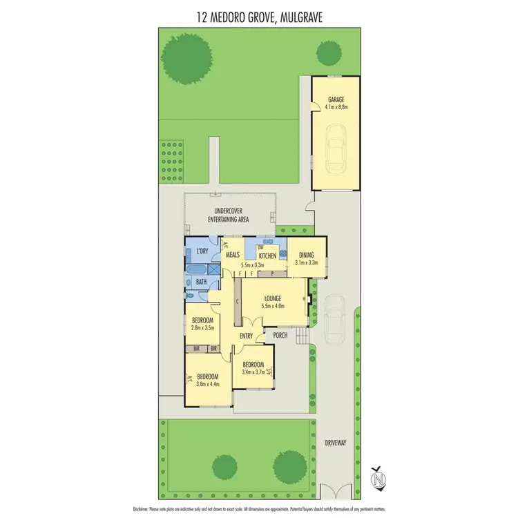 Floorplan of Homely house listing, 12 Medoro Grove, Mulgrave VIC 3170