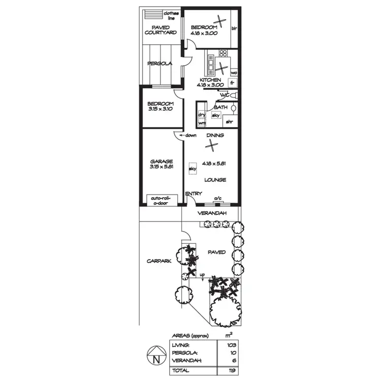 Floorplan of Homely house listing, 3/8 Percival Street, Norwood SA 5067