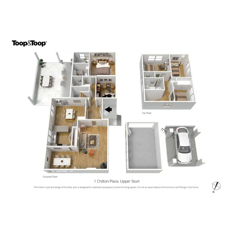 Floorplan of Homely house listing, 1 Chilton Place, Upper Sturt SA 5156