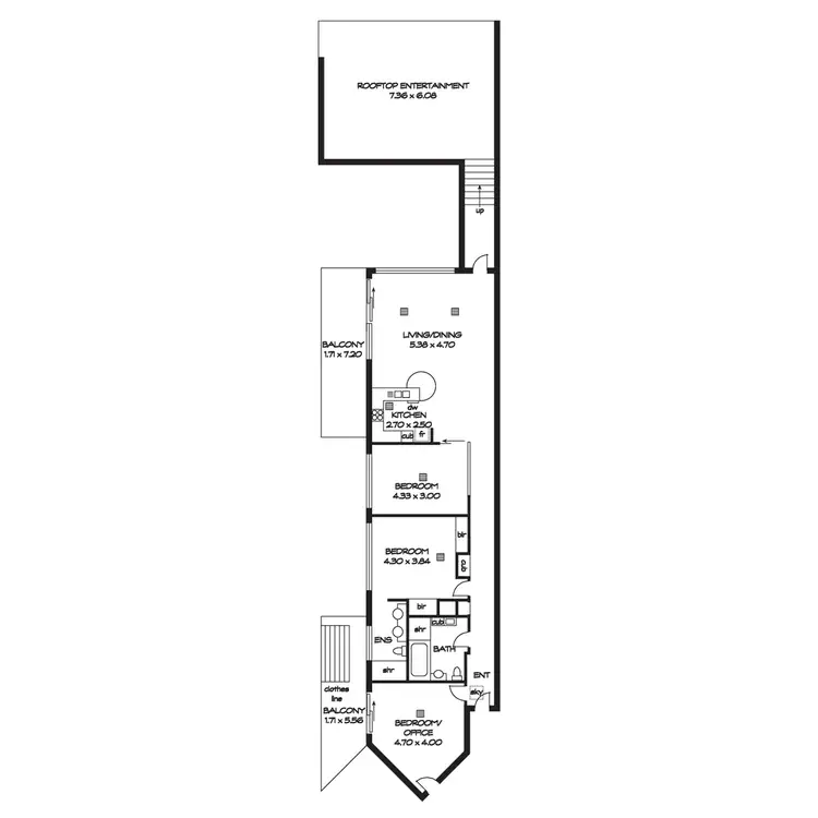 Floorplan of Homely apartment listing, 6/10 Moseley Street, Glenelg SA 5045