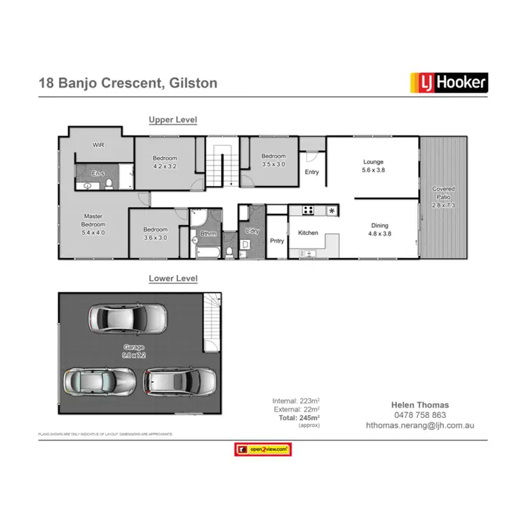 Floorplan of Homely house listing, 18 Banjo Crescent, Gilston QLD 4211