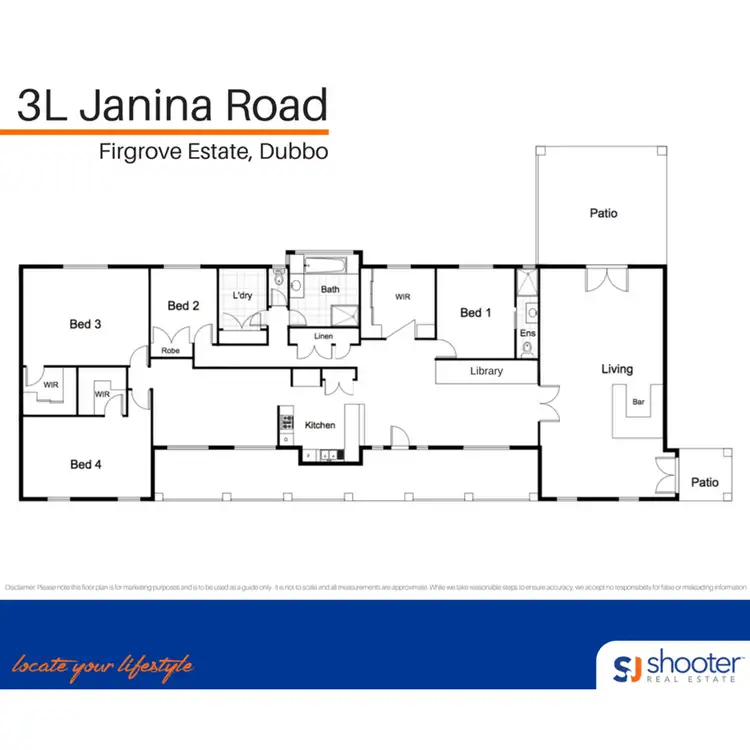 Floorplan of Homely rural property listing, 3L Janina Road, Dubbo NSW 2830