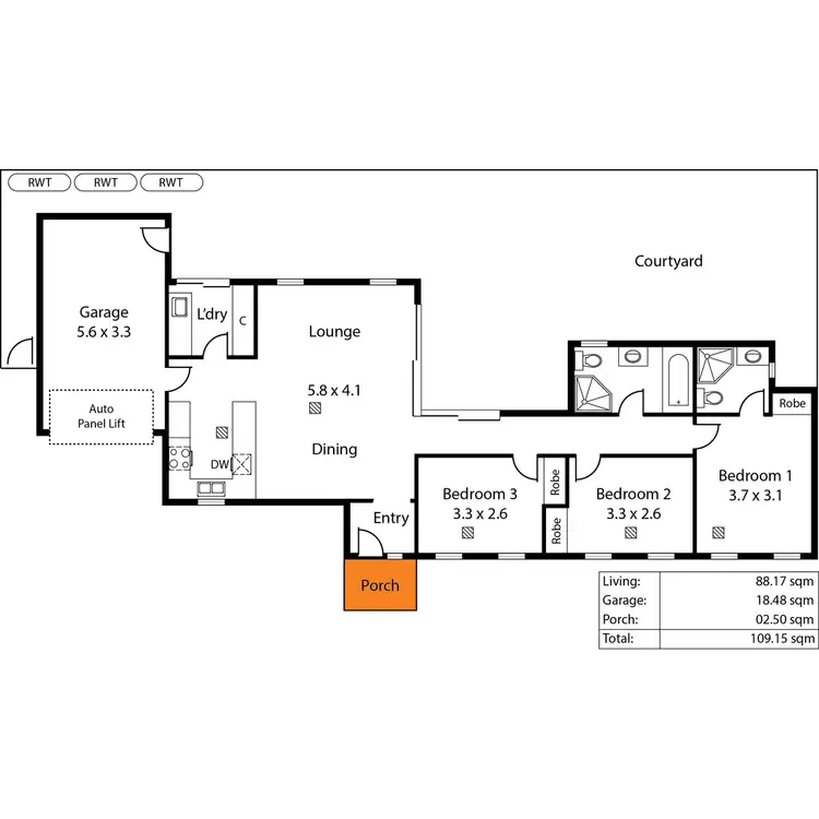 Floorplan of Homely house listing, 75 Bennet Avenue, Melrose Park SA 5039