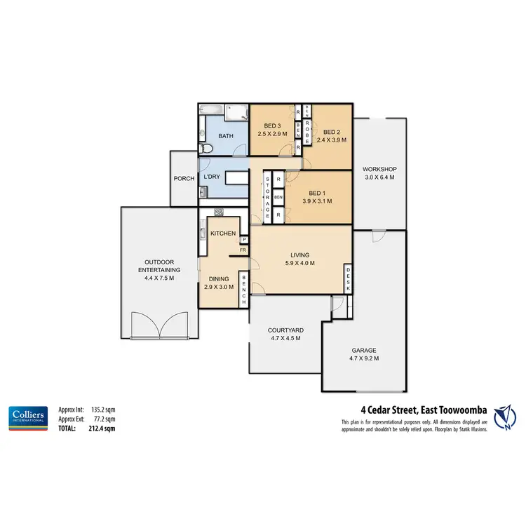 Floorplan of Homely house listing, 4 Cedar Street, East Toowoomba QLD 4350