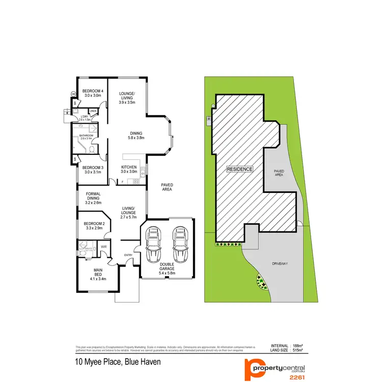 Floorplan of Homely house listing, 10 Myee Place, Blue Haven NSW 2262