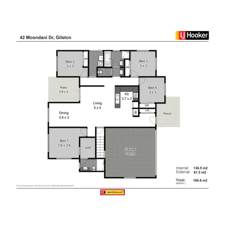 Floorplan of Homely house listing, 42 Moondani Drive, Gilston QLD 4211