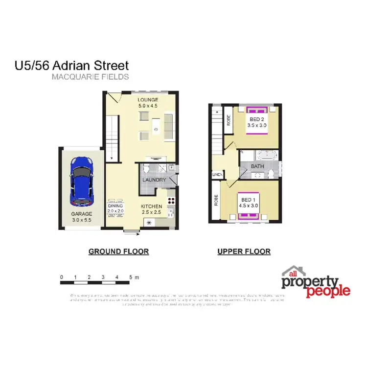 Floorplan of Homely townhouse listing, 5/56 Adrian Street, Macquarie Fields NSW 2564