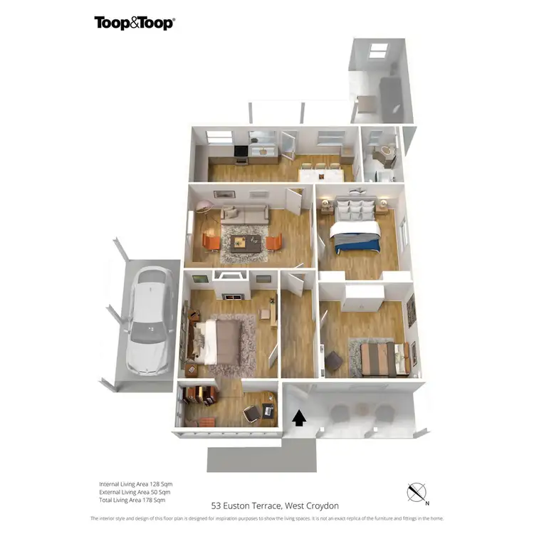 Floorplan of Homely house listing, 53 Euston Terrace, West Croydon SA 5008
