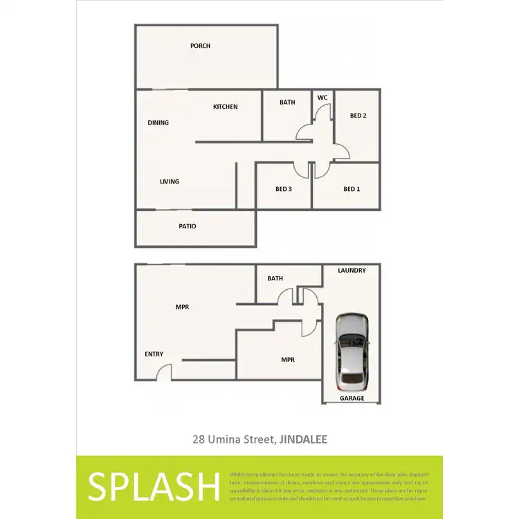 Floorplan of Homely house listing, 28 Umina Street, Jindalee QLD 4074