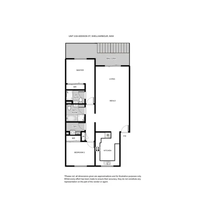Floorplan of Homely unit listing, 2/20-26 Addison Street, Shellharbour NSW 2529