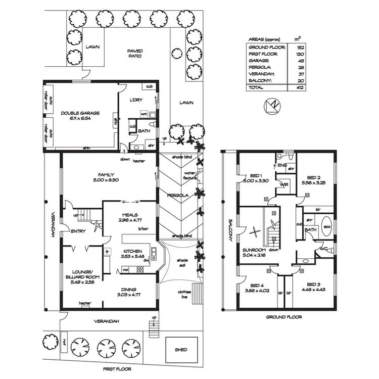Floorplan of Homely house listing, 18 Legacy Crescent, Modbury North SA 5092