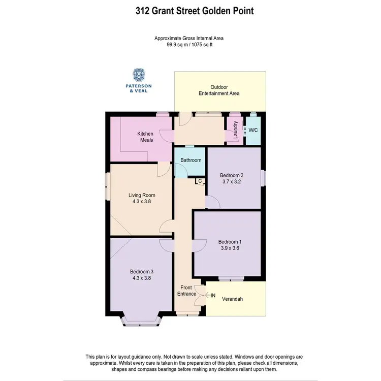 Floorplan of Homely house listing, 312 Grant Street, Golden Point VIC 3350