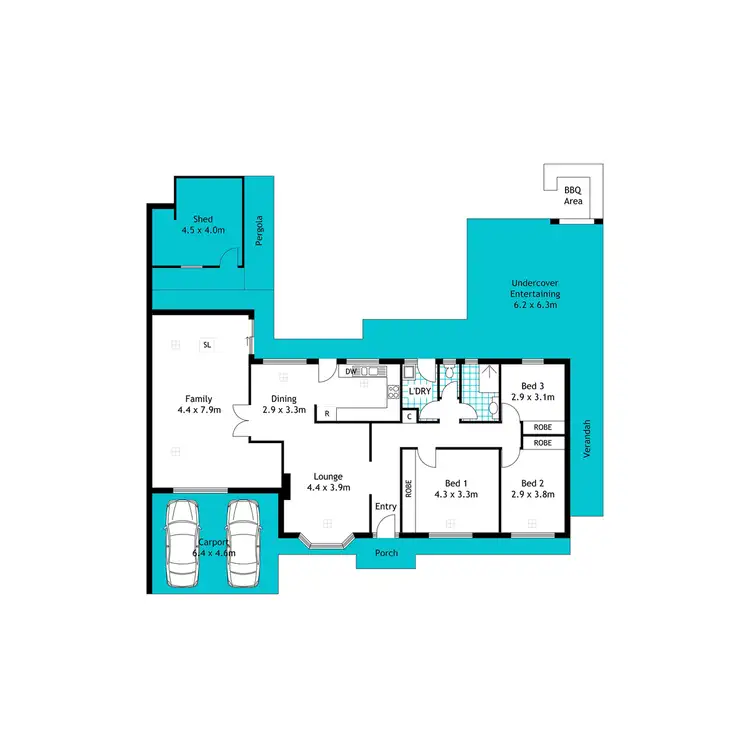 Floorplan of Homely house listing, 10 Sycamore Avenue, Novar Gardens SA 5040