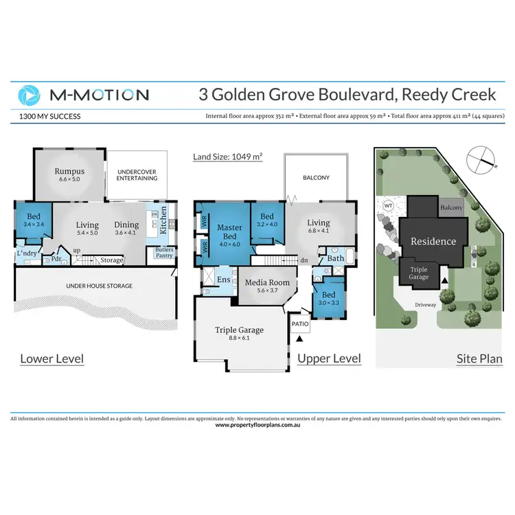 Floorplan of Homely house listing, 3 Golden Grove Boulevard, Reedy Creek QLD 4227