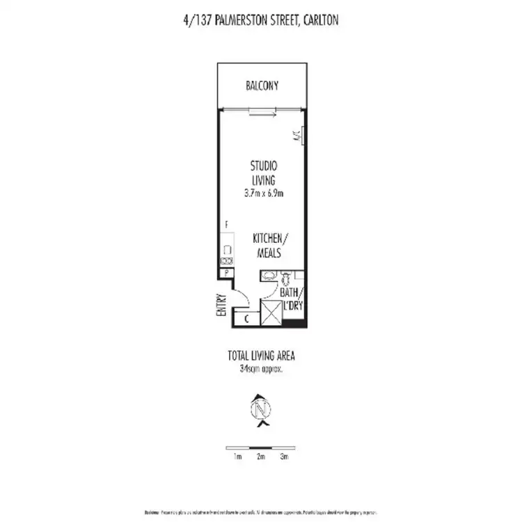 Floorplan of Homely apartment listing, 4/137 Palmerston, Carlton VIC 3053