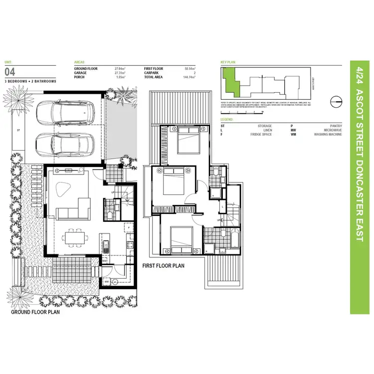 Floorplan of Homely townhouse listing, 4/24 Ascot Street, Doncaster East VIC 3109