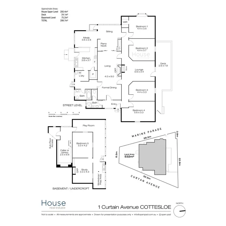 Floorplan of Homely house listing, 1 Curtin Avenue, Cottesloe WA 6011