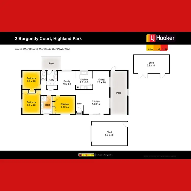 Floorplan of Homely house listing, 2 Burgundy Court, Highland Park QLD 4211