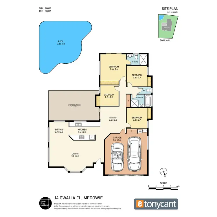 Floorplan of Homely rural property listing, 14 Gwalia Close, Medowie NSW 2318